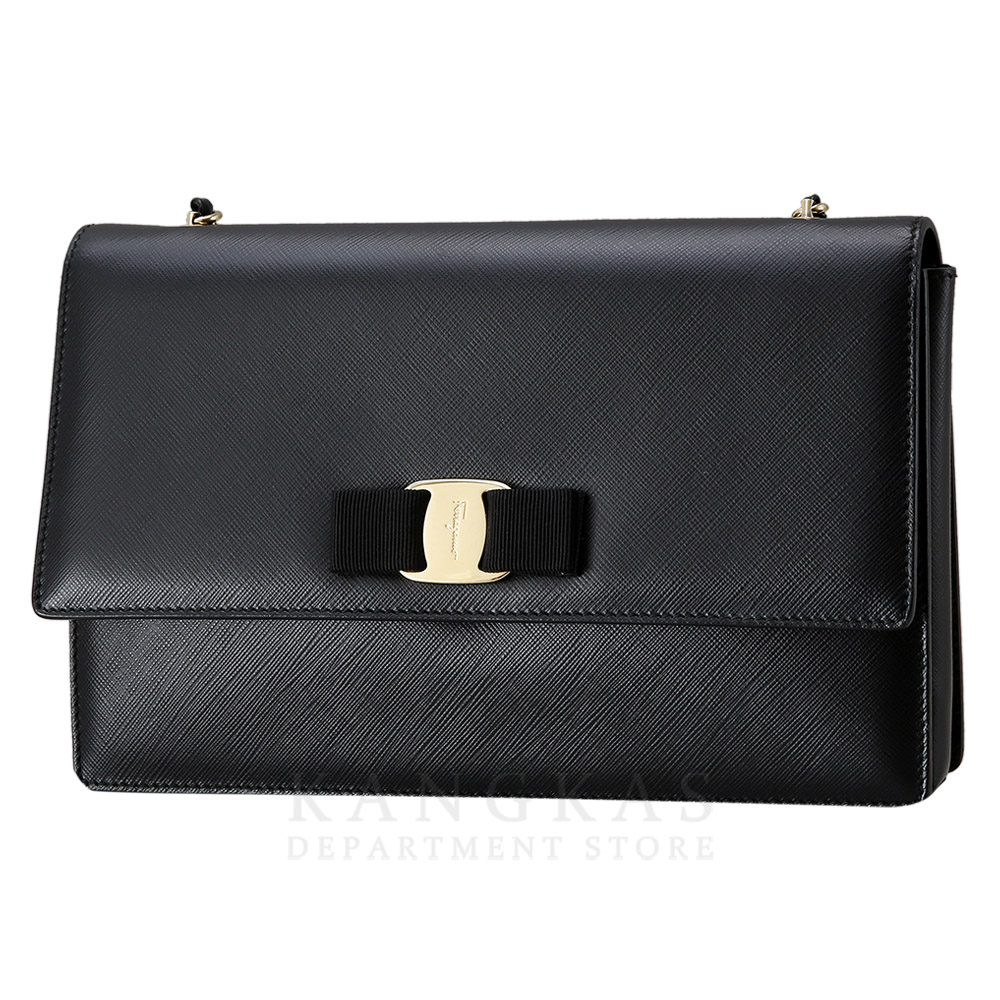 FERRAGAMO(USED)페레가모 바라리본 체인 숄더백